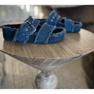 RAG & BONE denim platform sandals. Size 7